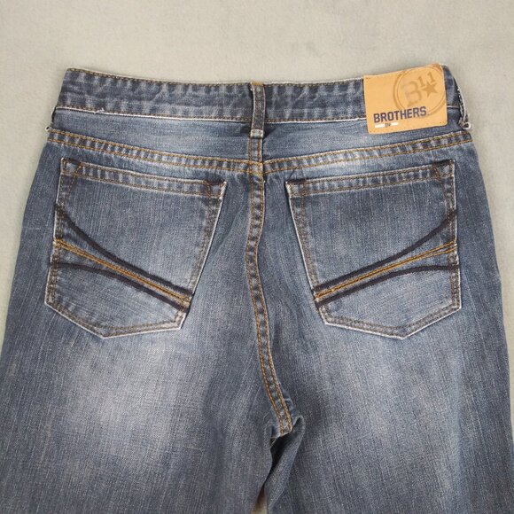 Brothers B11 Boys Denim Jeans Size 12 Blue Bootcut Stretch - Picture 8 of 9
